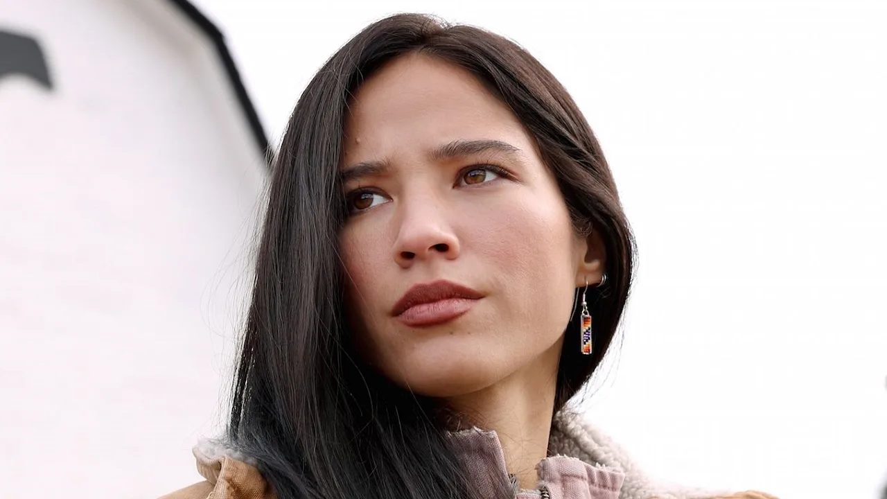 Actor Kelsey Asbille who plays Monica Dutton on Yellowstone