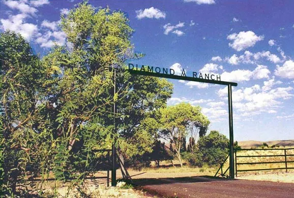 Diamond A Ranch entrance sign