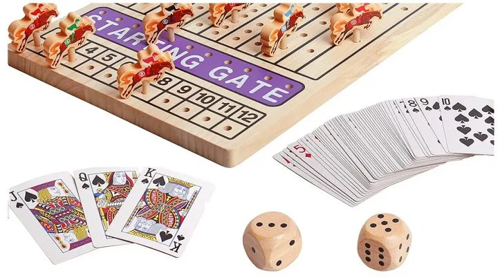 Horse racing card games