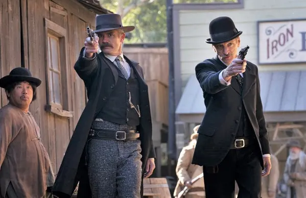 Deadwood TV show gun fight scene