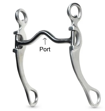 Horse bit Port piece