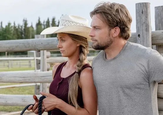 Amy Fleming and Finn on Heartland TV show