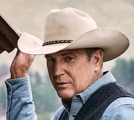 John Duttons buckskin cowboy hat on Yellowstone
