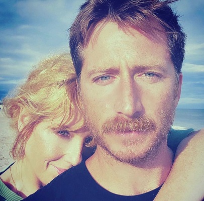 Kelly Reilly and her husband Kyle Baugher