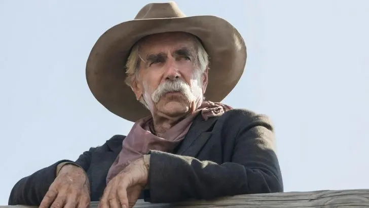 1883 character Shea Brennan leading on a fence