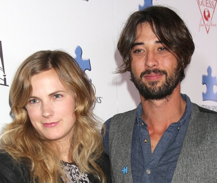 Actor Ryan Bingham with his ex wife Anna Axster