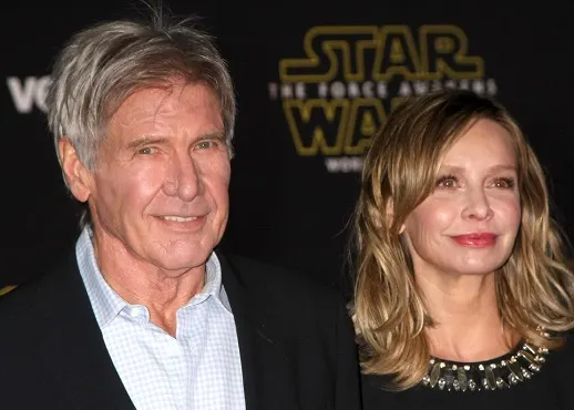 Harrison Ford with his wife Calista Flockhart