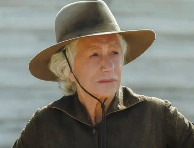 Actress Helen Mirren as Cara Dutton in the 1923 TV series, Yellowstone prequel