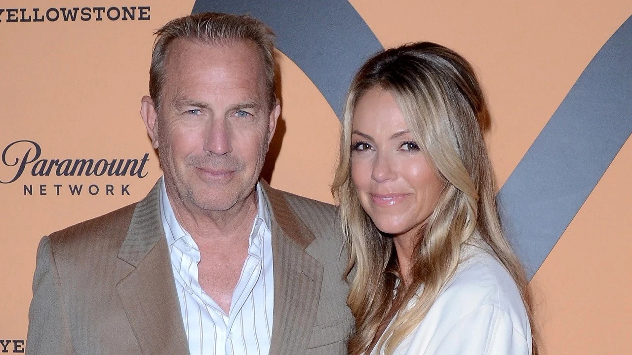 Kevin Costner and his wife Christine Baumgartner at the Yellowstone Season 2 Premiere Party in 2019