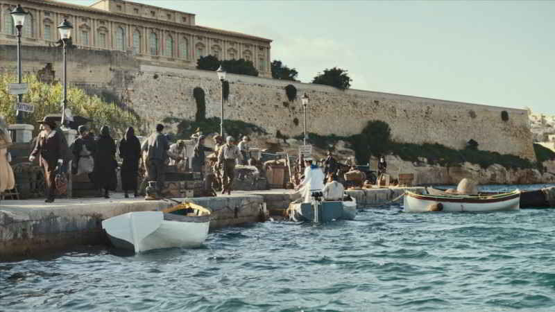 Spencer and Alexandra arrived in Sicily which was filmed in Malta