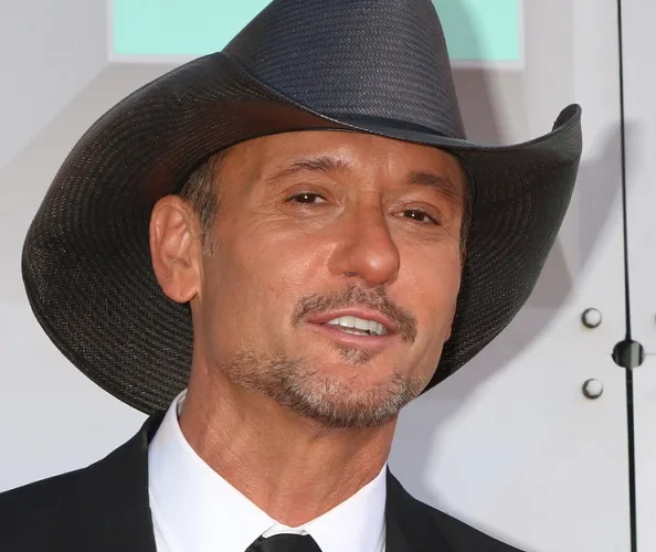 Close up of actor and country singer Tim McGraw at an awards ceremony