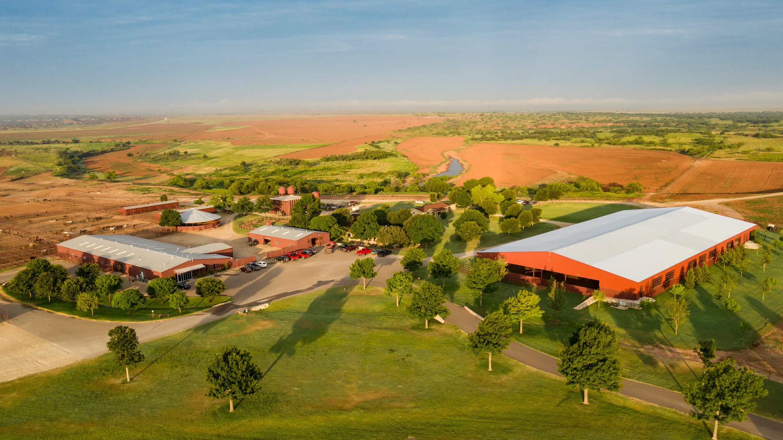 Ariel View Of Four Sixes Ranch In Texas One Of The Biggest Ranches In The United States 