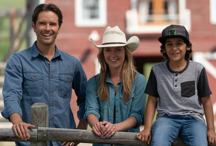 Ty Borden, Amy Fleming and Luke Kashani in the Heartland TV show