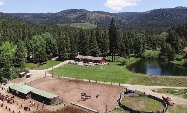 Aerial view of Greenhorn Ranch in California