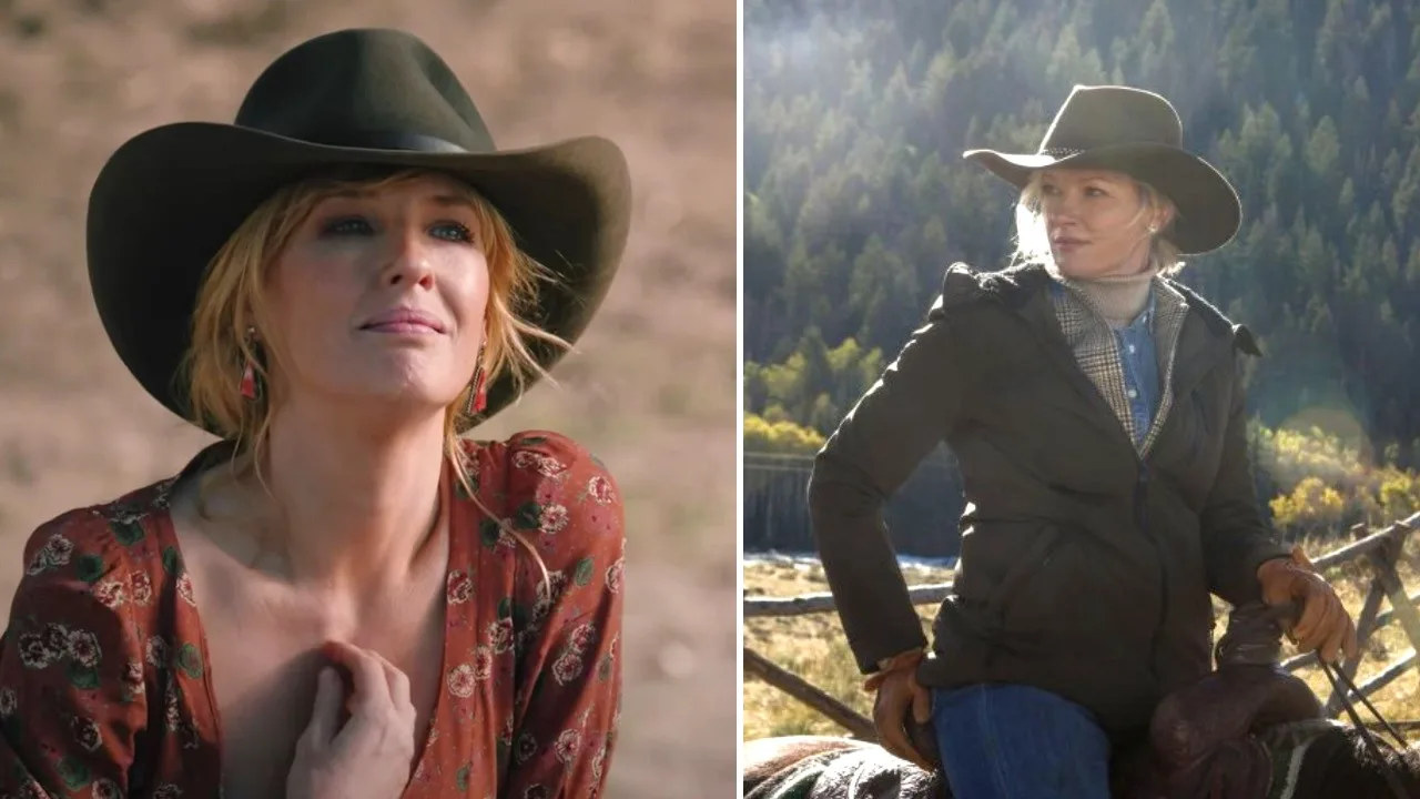 Beth Dutton and her mother Evelyn Dutton in the Yellowstone TV show