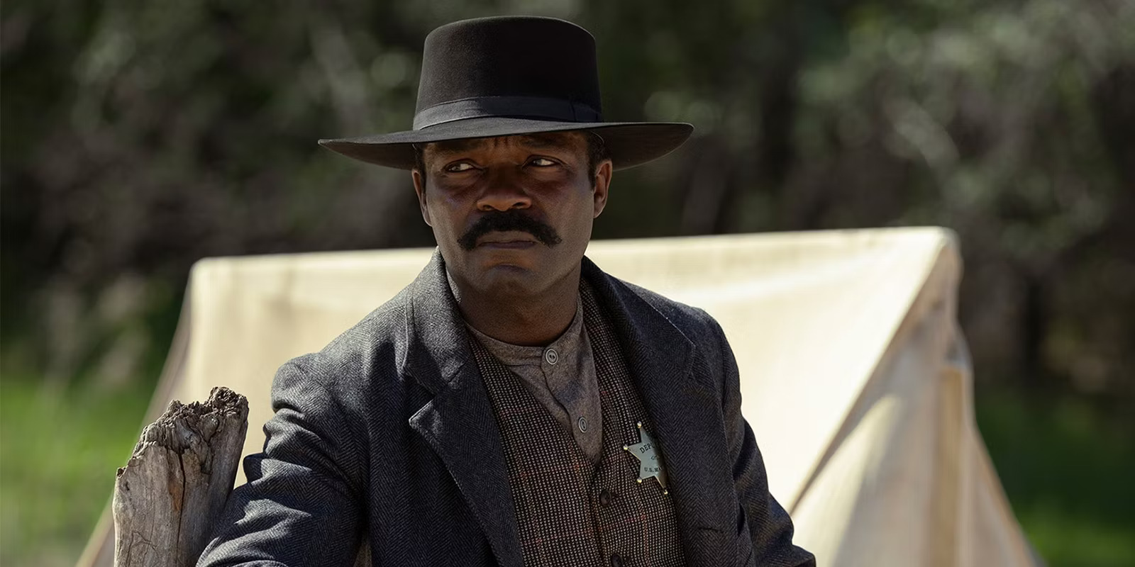 Promotional image of actor David Oyelowo as Bass Reeves in the TV series Lawmen: Bass Reeves