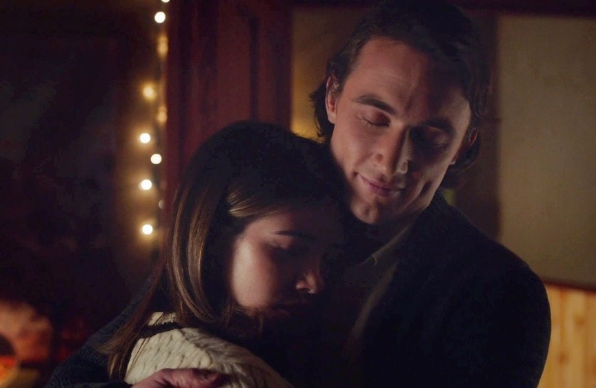 Georgie and Quinn hugging in Heartland season 16