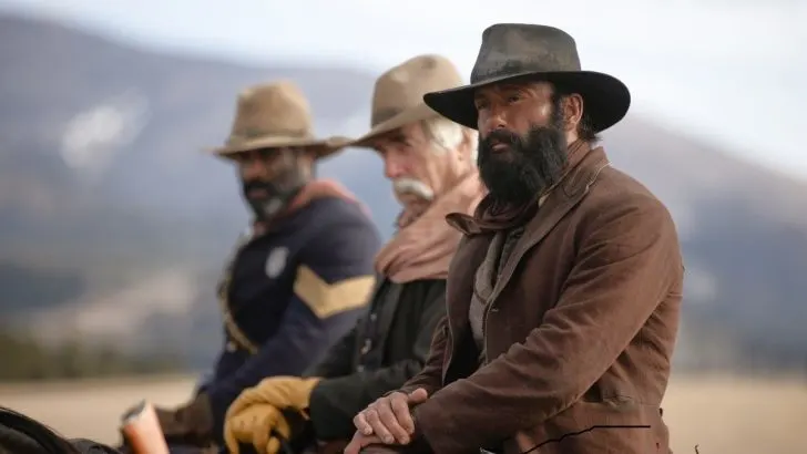 James Dutton and Shea Brennan in the 1883 Yellowstone prequel show